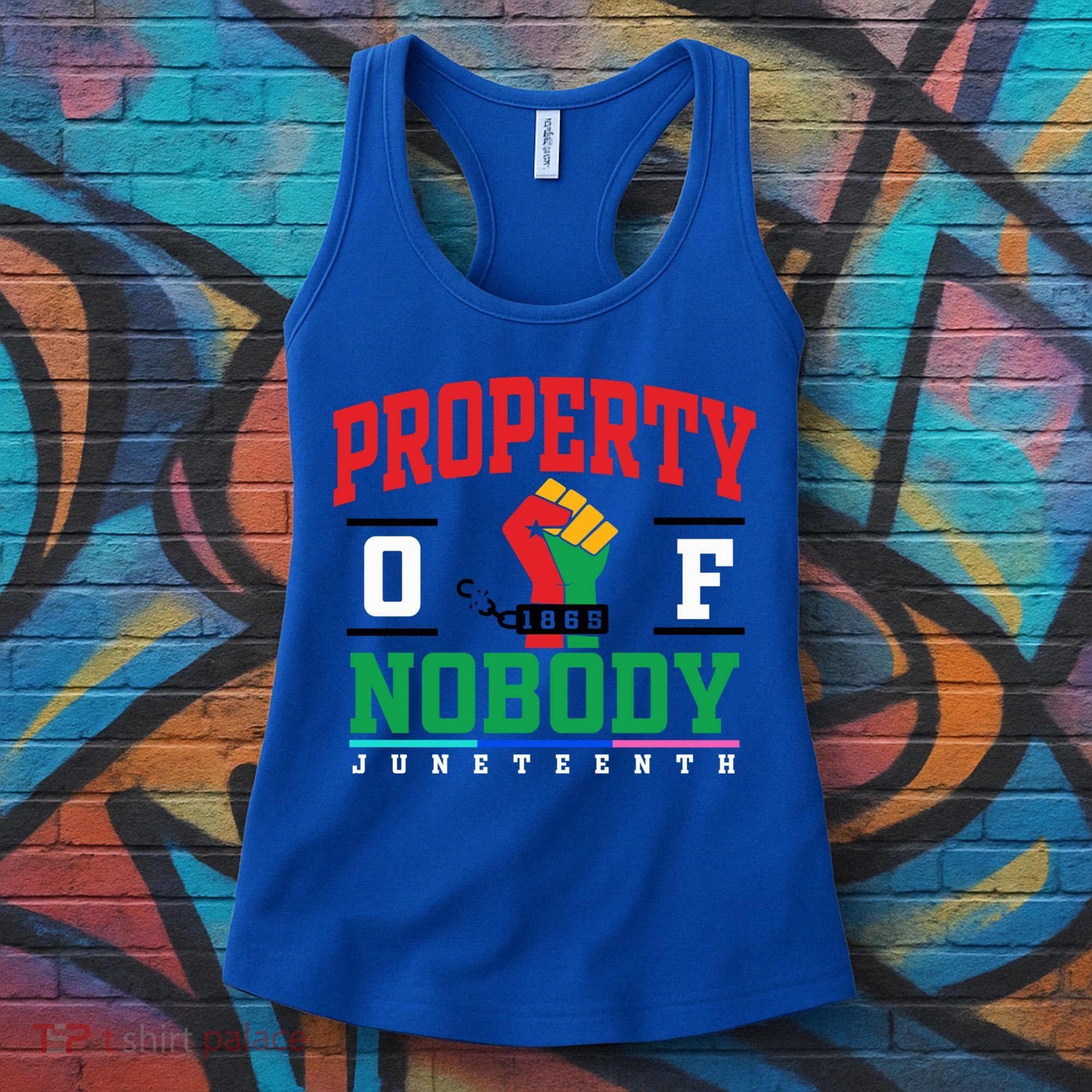 Classic Funny Property Of Nobody Freedom Melanin Junenth Gift Women's Tank Top