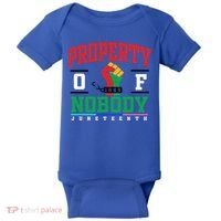 Classic Funny Property Of Nobody Freedom Melanin Junenth Gift Baby Bodysuit thumb 0