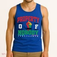 Classic Funny Property Of Nobody Freedom Melanin Junenth Gift Tank Top thumb 3