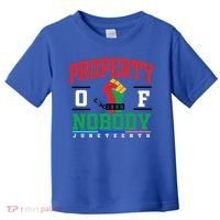 Classic Funny Property Of Nobody Freedom Melanin Junenth Gift Toddler T-Shirt thumb 0