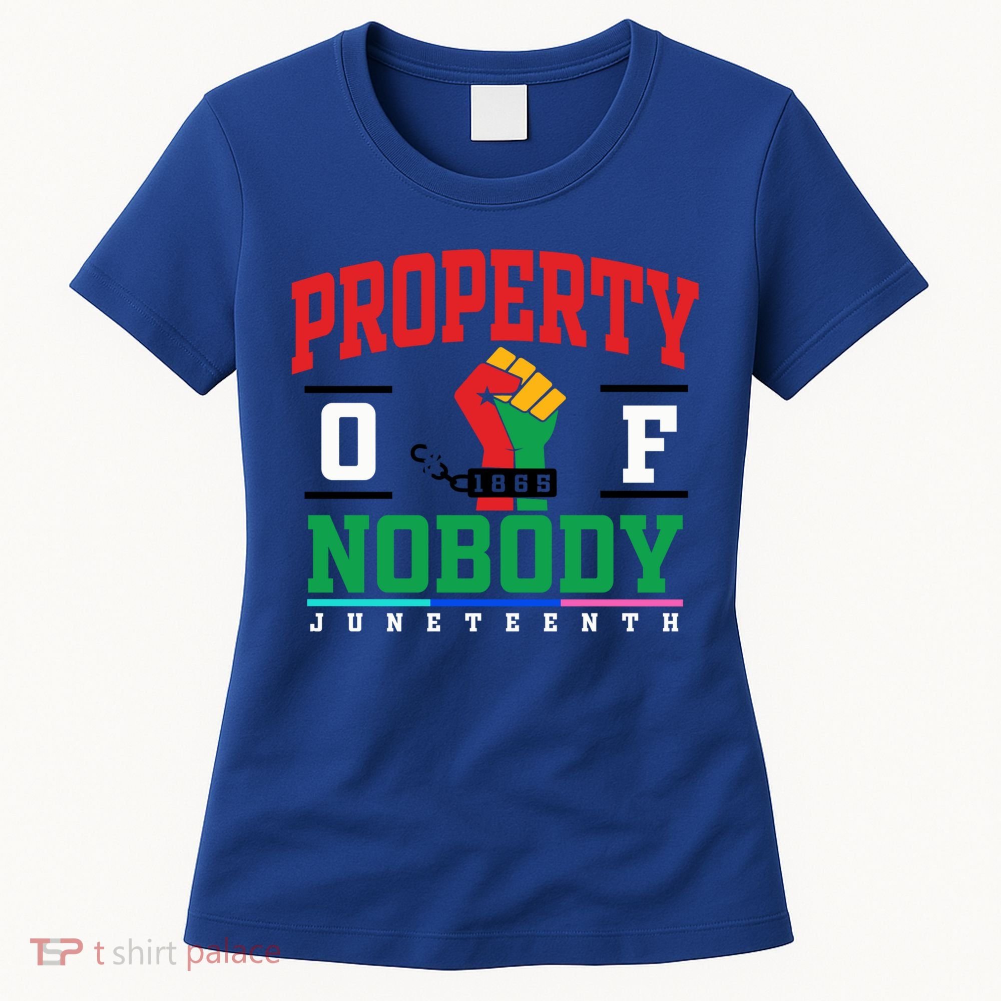 Classic Funny Property Of Nobody Freedom Melanin Junenth Gift Women's T-Shirt