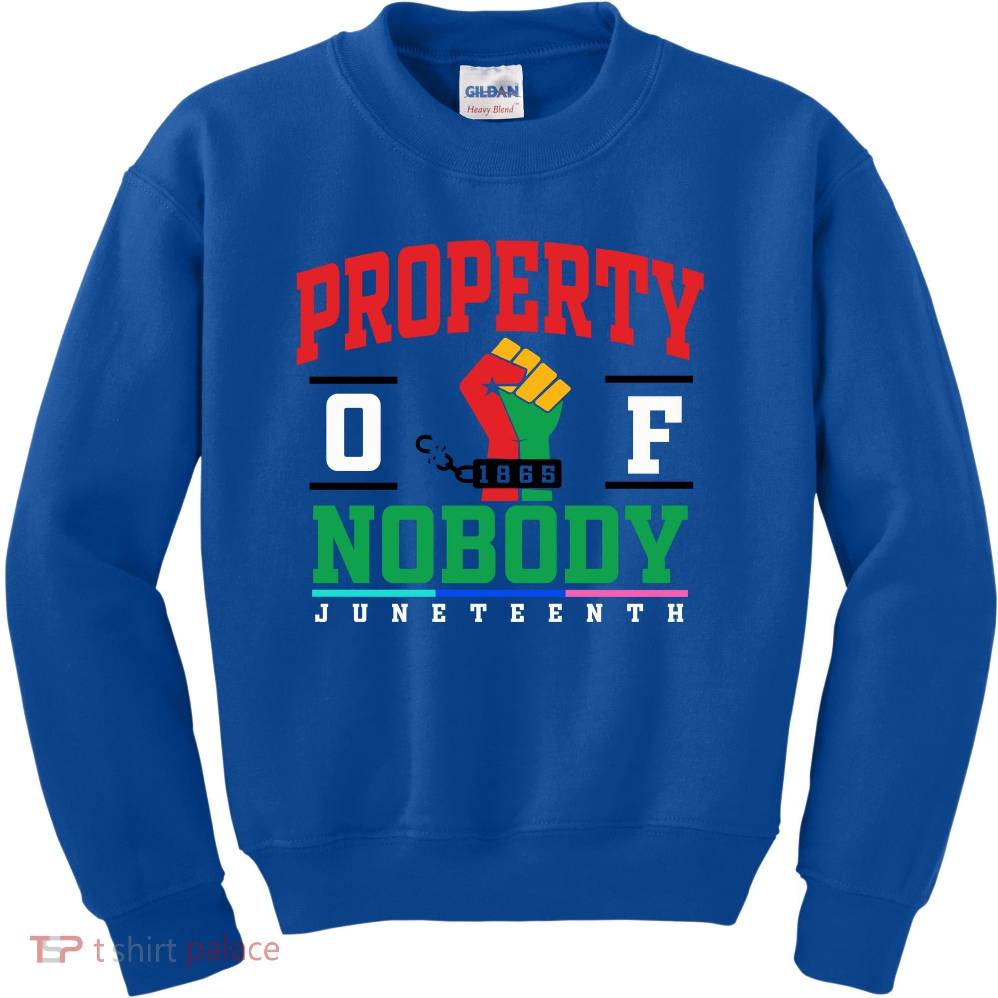Classic Funny Property Of Nobody Freedom Melanin Junenth Gift Kids Sweatshirt