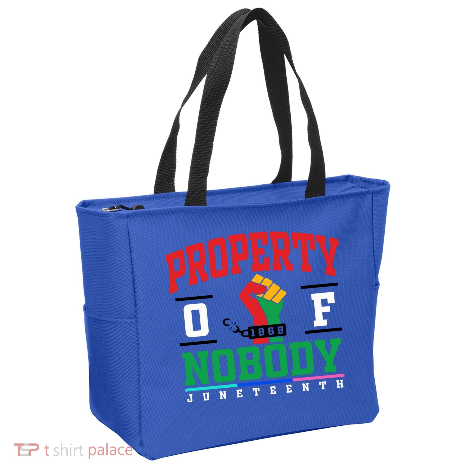 Classic Funny Property Of Nobody Freedom Melanin Junenth Gift Tote Bag