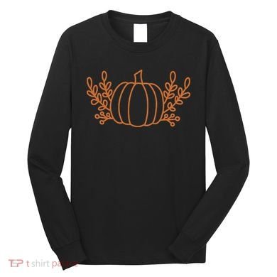 Cool Fancy Pumpkin Fall Long Sleeve Shirt