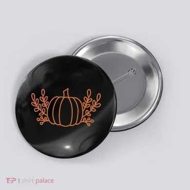 Cool Fancy Pumpkin Fall Button