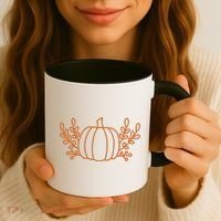 Cool Fancy Pumpkin Fall Coffee Mug thumb 3