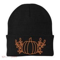 Cool Fancy Pumpkin Fall Beanie thumb 0