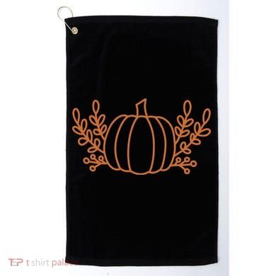 Cool Fancy Pumpkin Fall Golf Towel