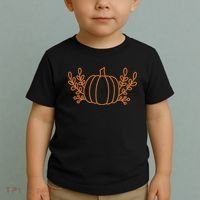 Cool Fancy Pumpkin Fall Toddler T-Shirt thumb 2