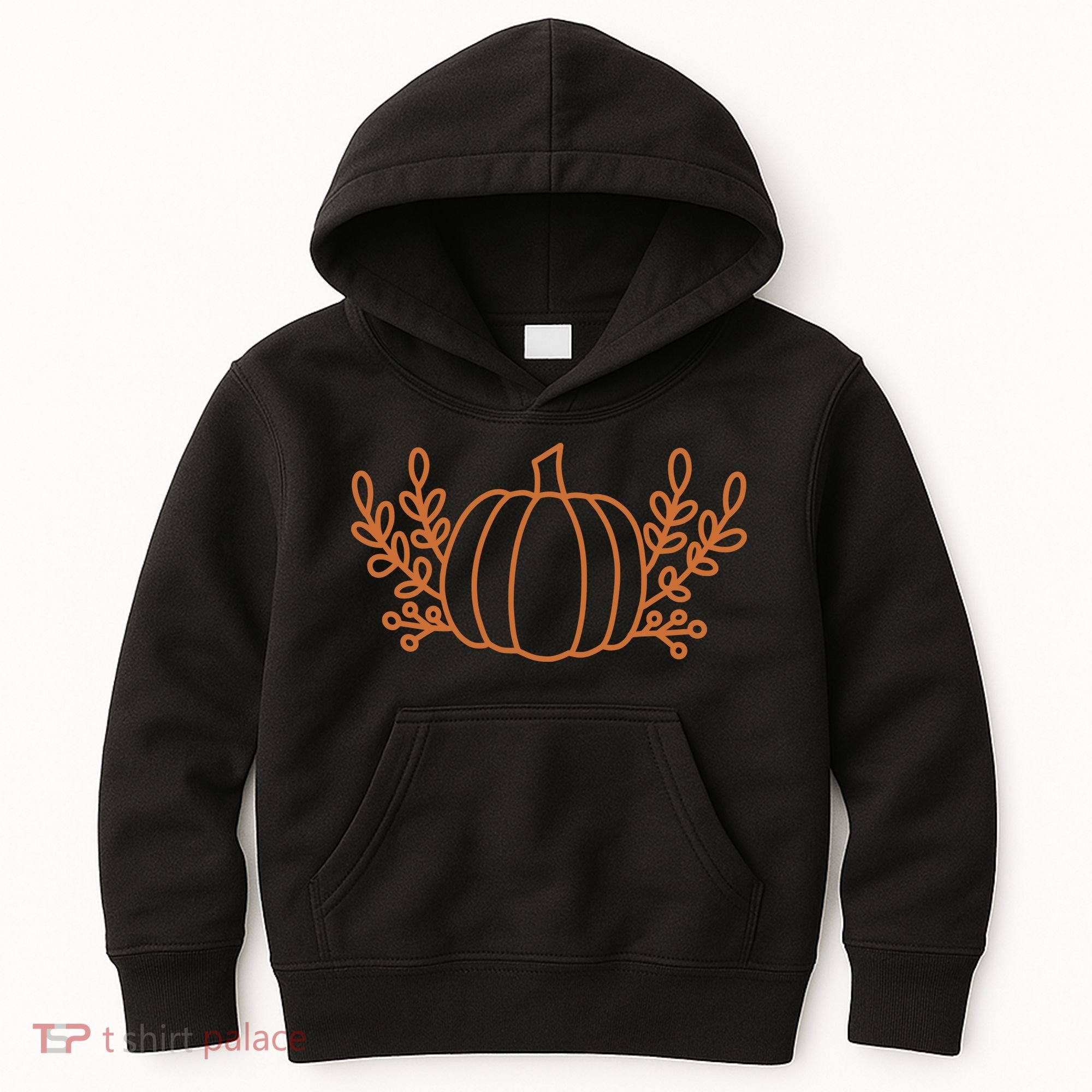 Cool Fancy Pumpkin Fall Kids Hoodie