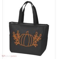 Cool Fancy Pumpkin Fall Tote Bag thumb 3