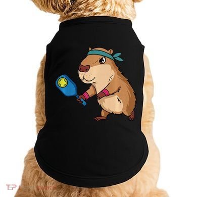 Capybara Funny Pickleball Capybara Pickle Ball Women Doggie Tank