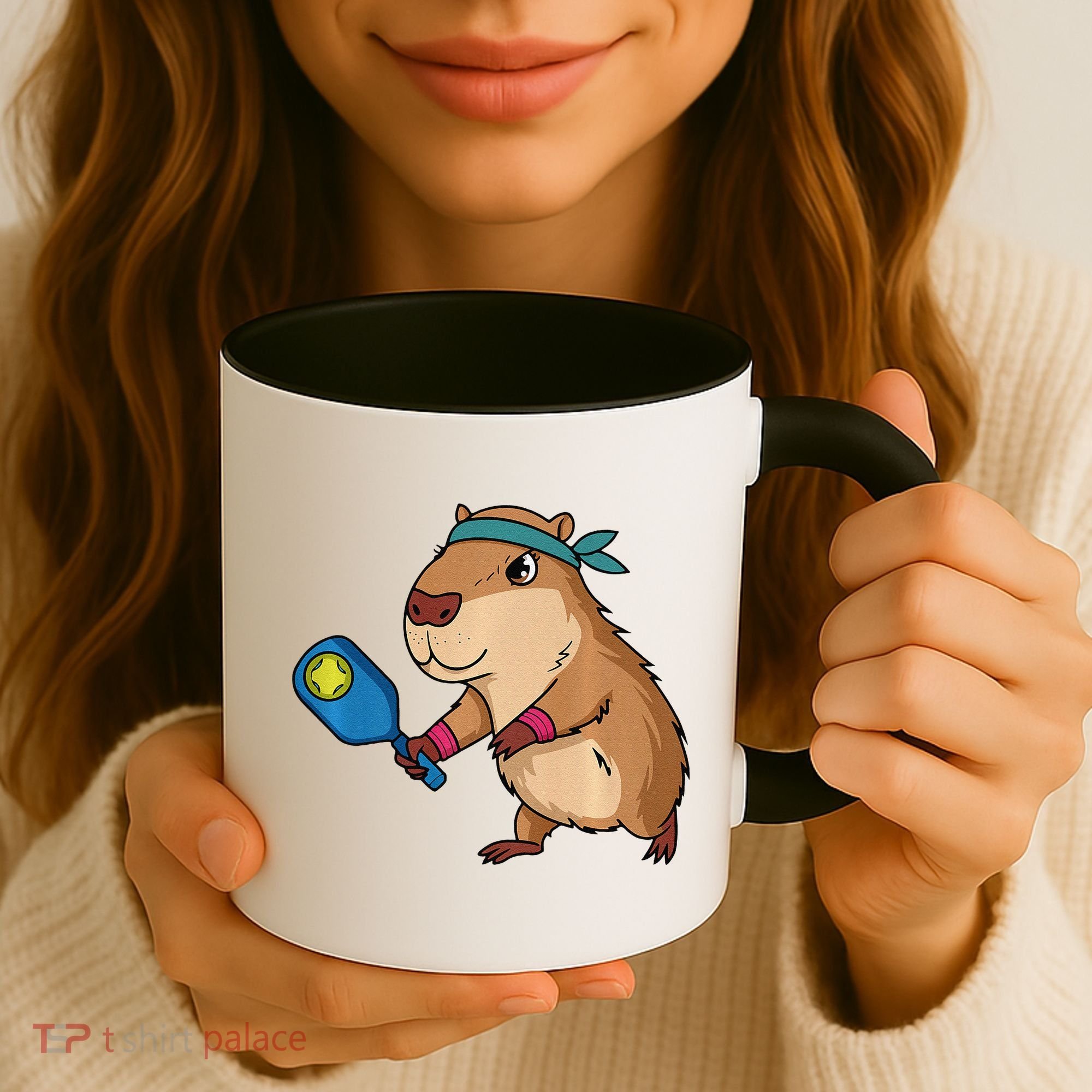 Capybara Funny Pickleball Capybara Pickle Ball Women Coffee Mug
