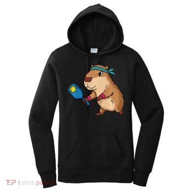 Capybara Funny Pickleball Capybara Pickle Ball Women Women's Hoodie