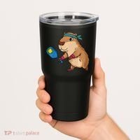 Capybara Funny Pickleball Capybara Pickle Ball Women Tumbler thumb 2