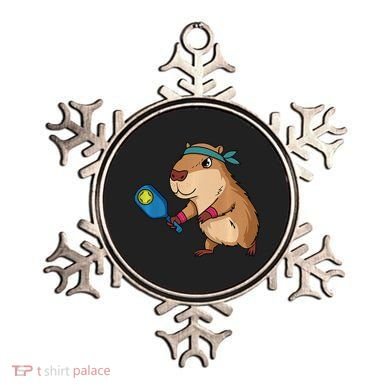 Capybara Funny Pickleball Capybara Pickle Ball Women Ornament