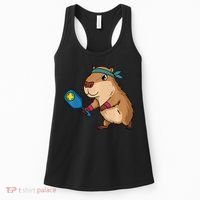 Capybara Funny Pickleball Capybara Pickle Ball Women Women's Tank Top thumb 0