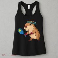 Capybara Funny Pickleball Capybara Pickle Ball Women Women's Tank Top thumb 3