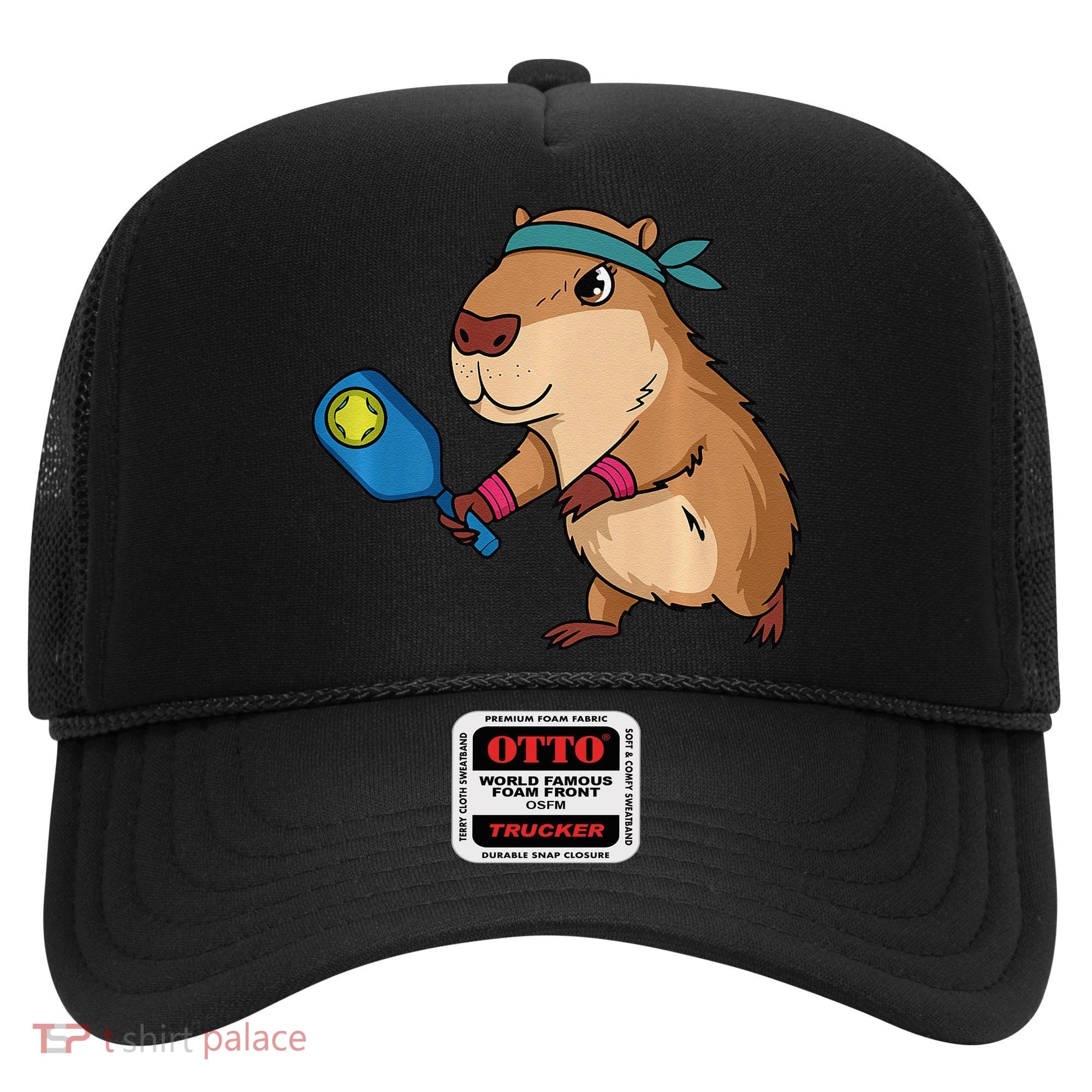 Capybara Funny Pickleball Capybara Pickle Ball Women Hat