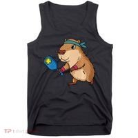 Capybara Funny Pickleball Capybara Pickle Ball Women Tank Top thumb 0