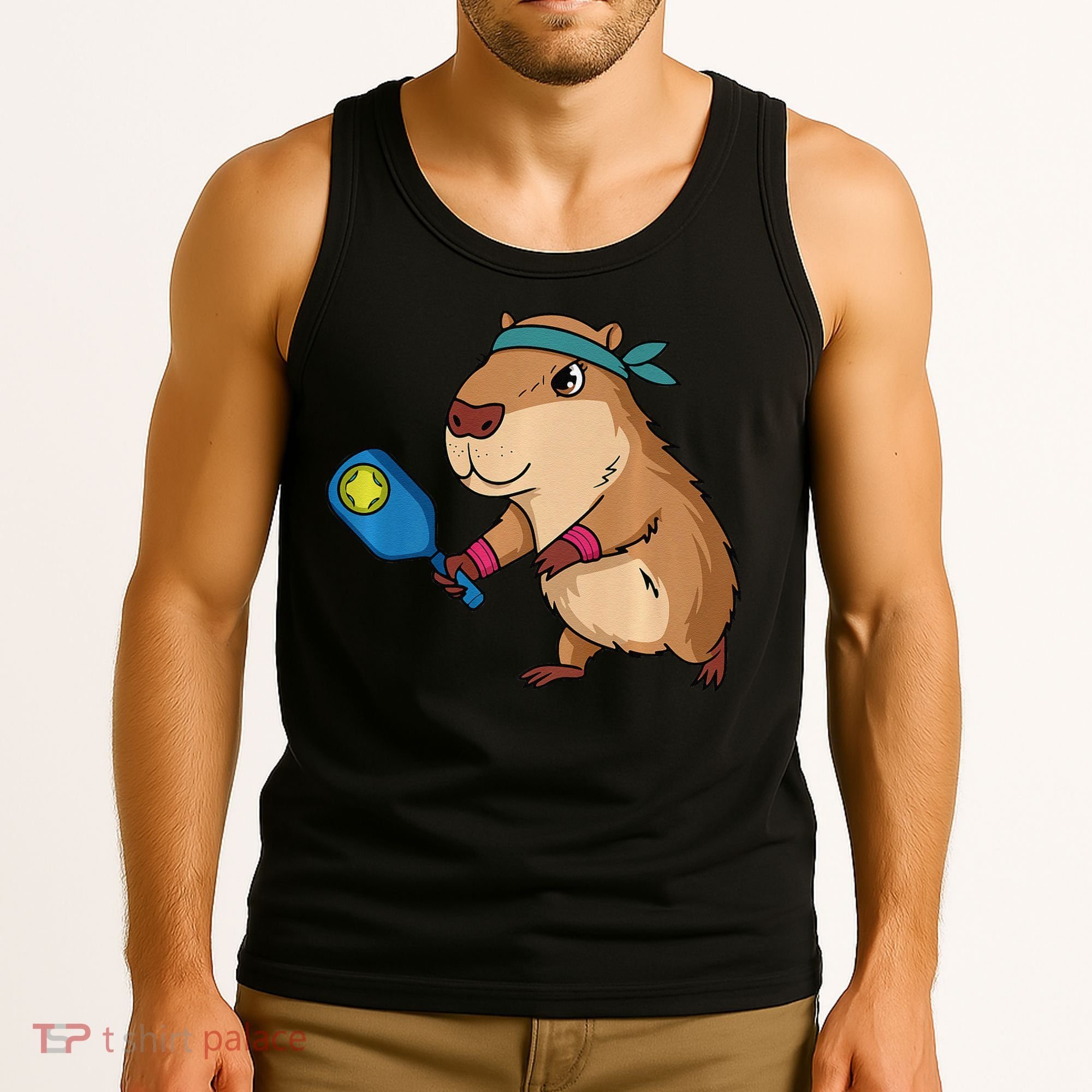 Capybara Funny Pickleball Capybara Pickle Ball Women Tank Top