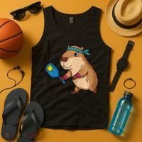Capybara Funny Pickleball Capybara Pickle Ball Women Tank Top thumb 4