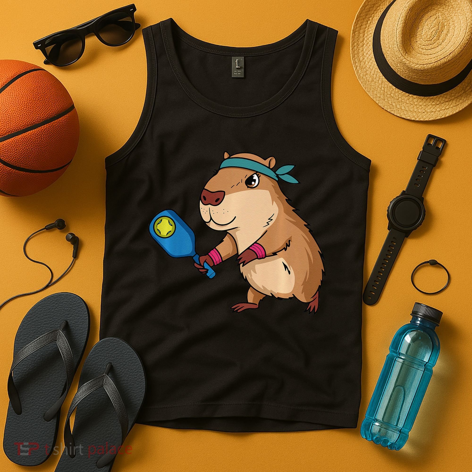 Capybara Funny Pickleball Capybara Pickle Ball Women Tank Top