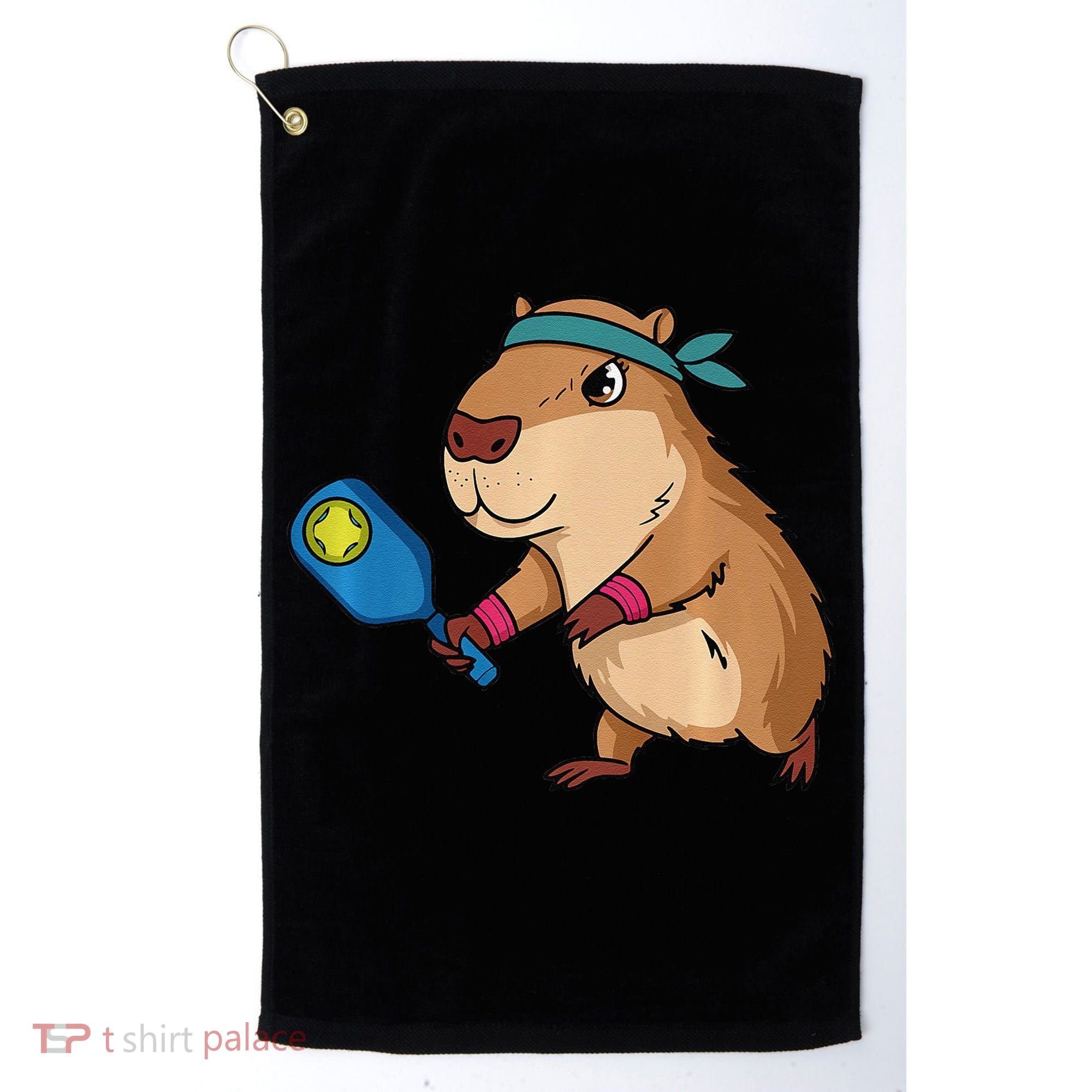 Capybara Funny Pickleball Capybara Pickle Ball Women Golf Towel