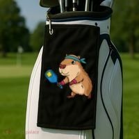 Capybara Funny Pickleball Capybara Pickle Ball Women Golf Towel thumb 2