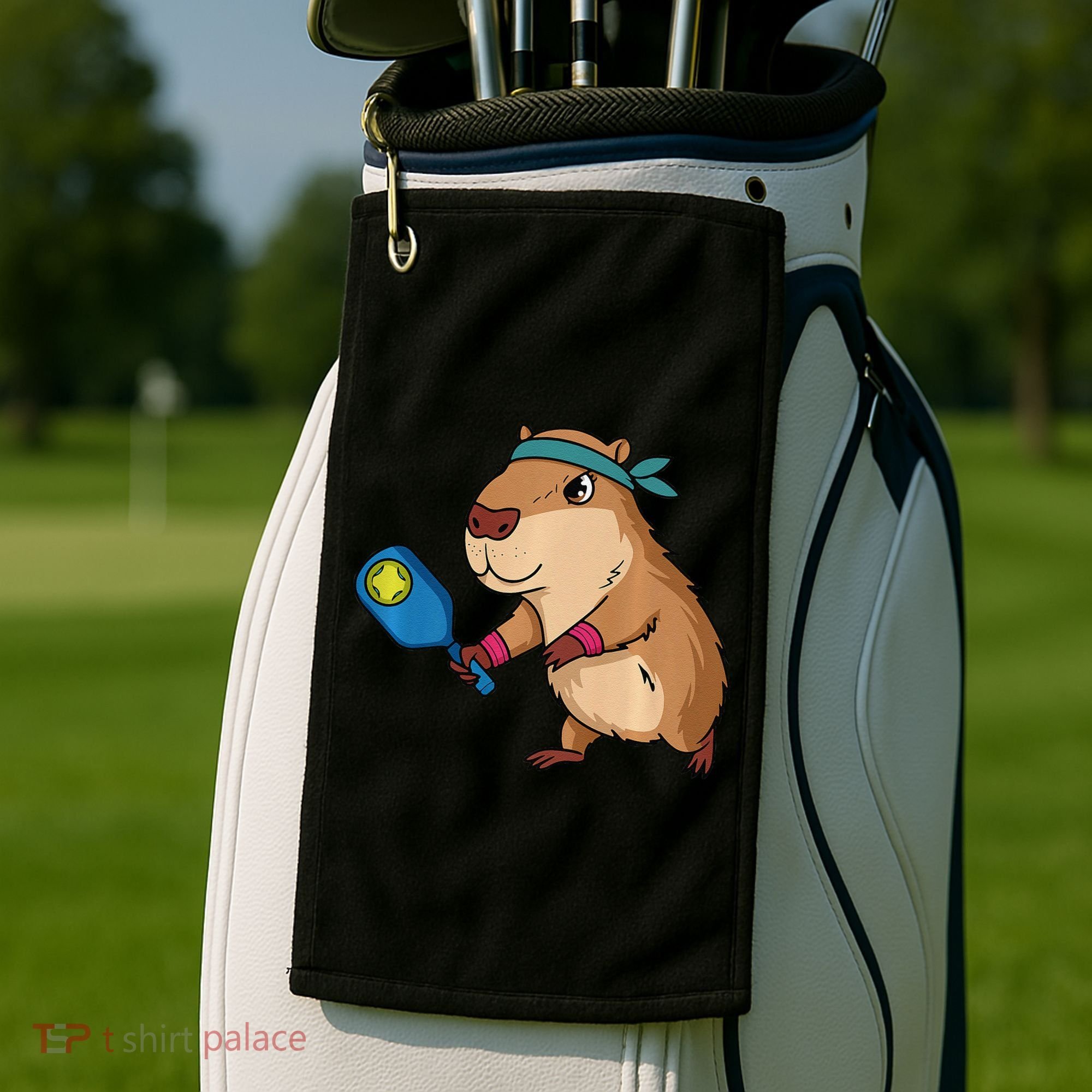 Capybara Funny Pickleball Capybara Pickle Ball Women Golf Towel