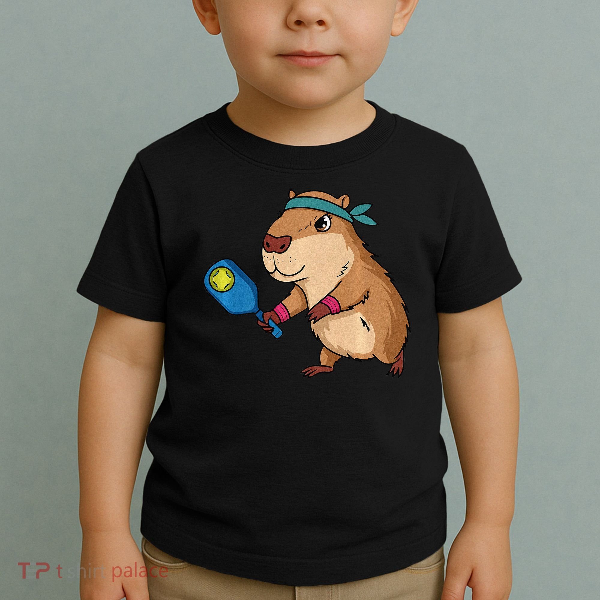 Capybara Funny Pickleball Capybara Pickle Ball Women Toddler T-Shirt
