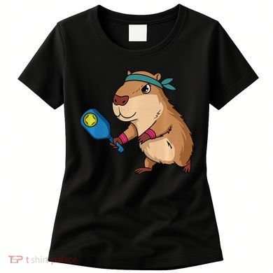 Capybara Funny Pickleball Capybara Pickle Ball Women Women's T-Shirt