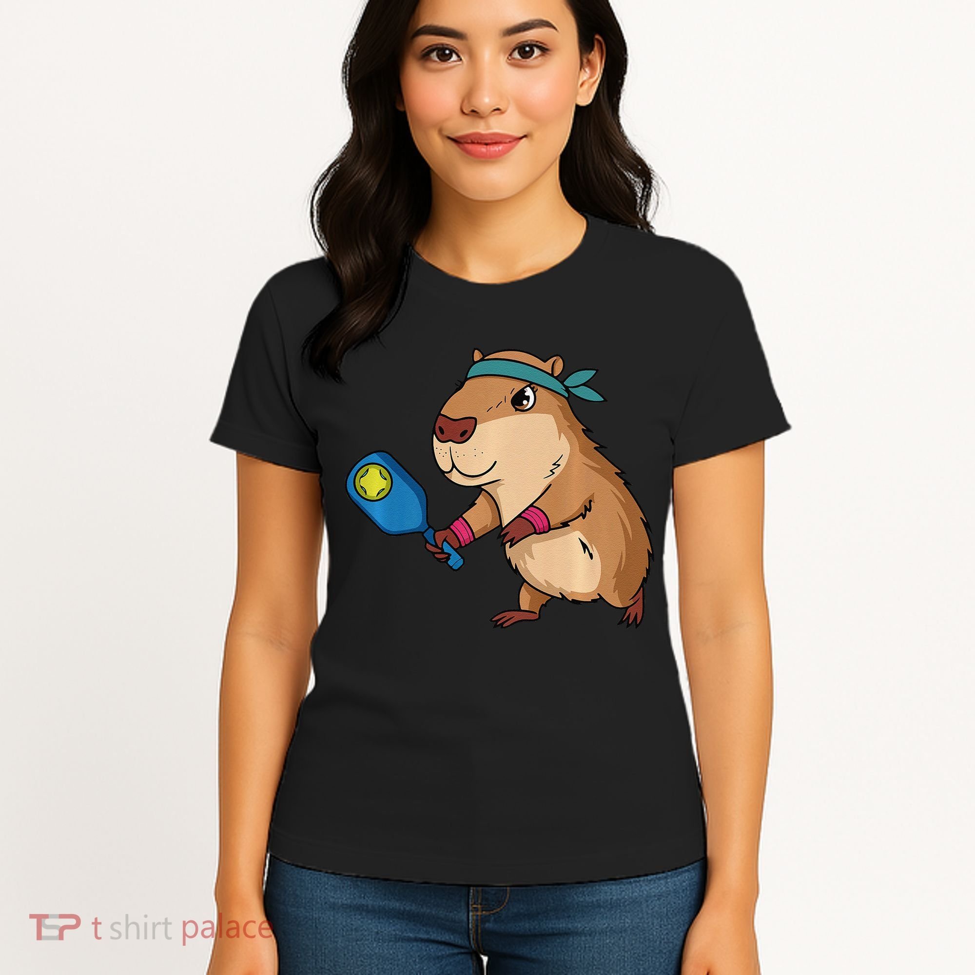 Capybara Funny Pickleball Capybara Pickle Ball Women Women's T-Shirt
