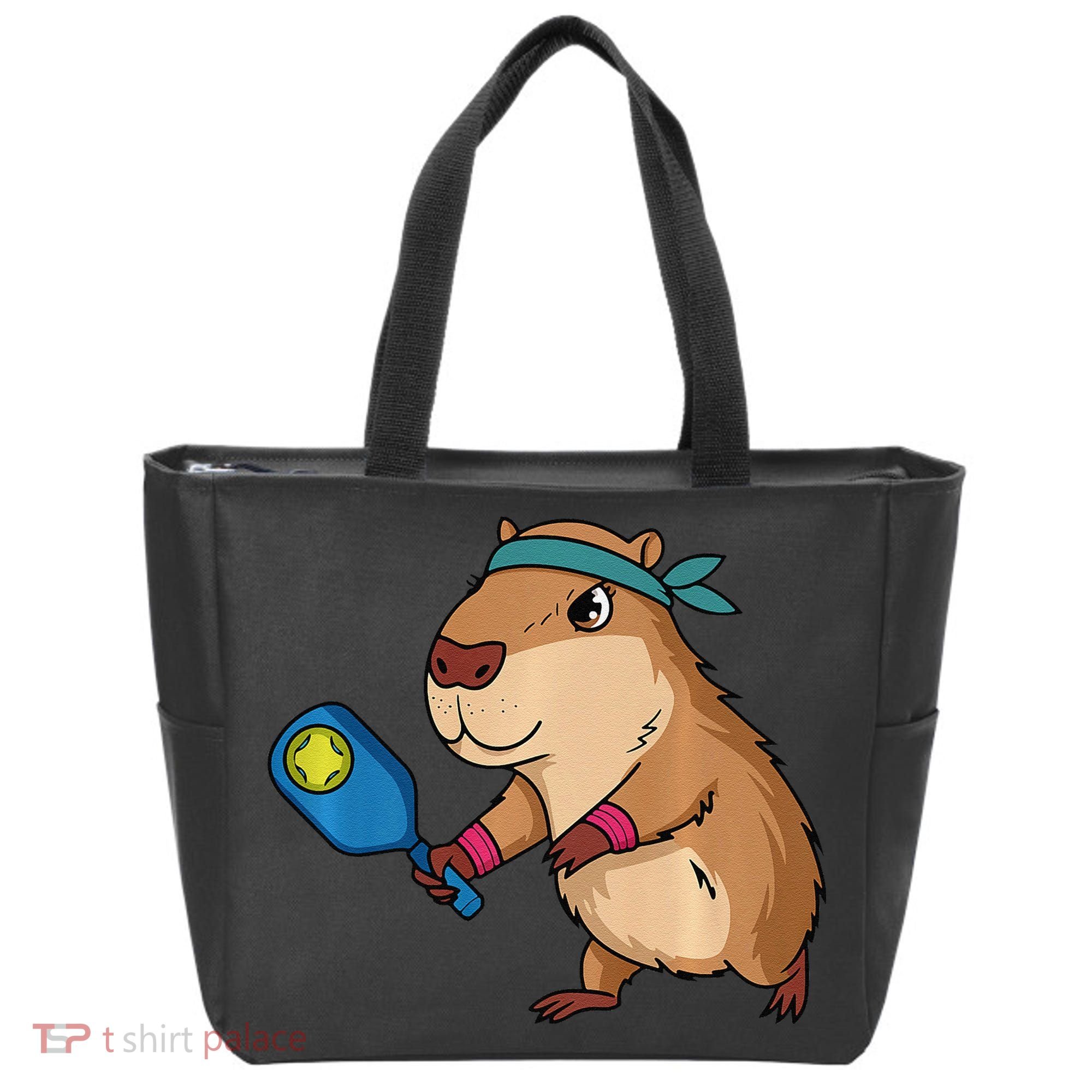 Capybara Funny Pickleball Capybara Pickle Ball Women Tote Bag