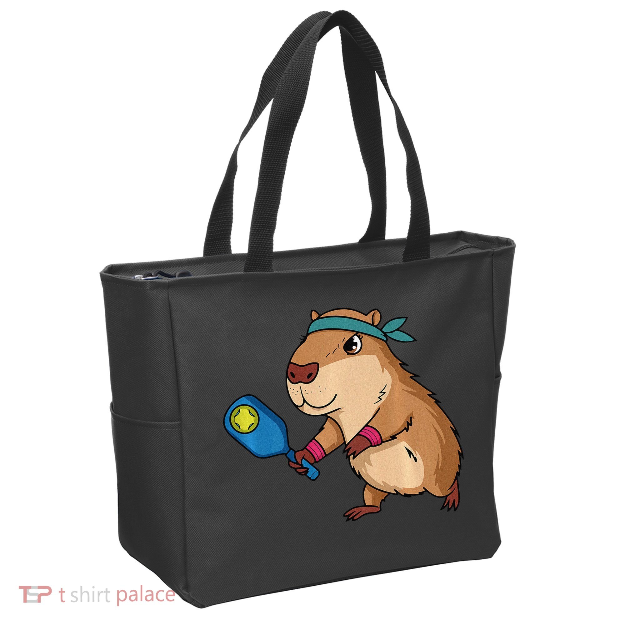 Capybara Funny Pickleball Capybara Pickle Ball Women Tote Bag
