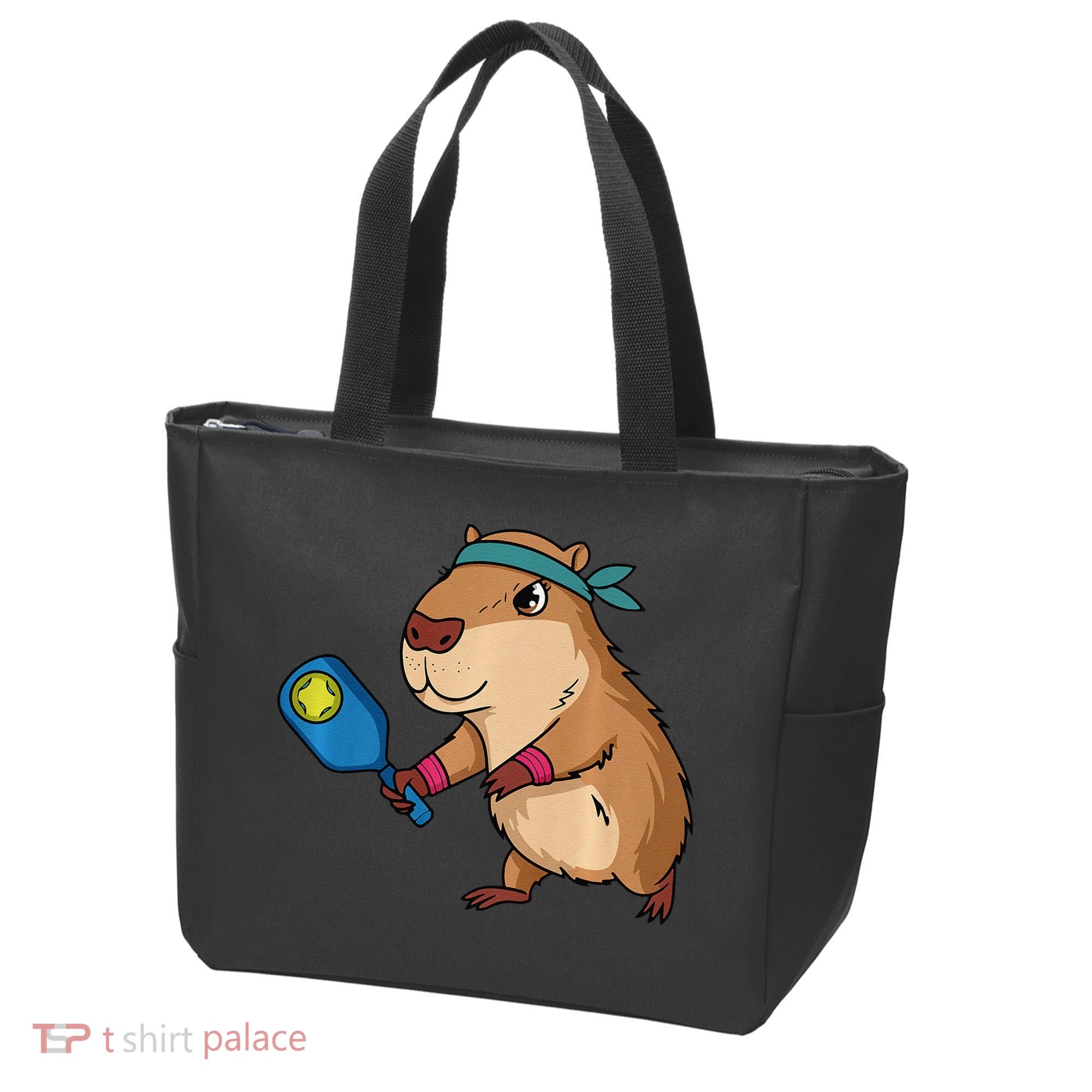 Capybara Funny Pickleball Capybara Pickle Ball Women Tote Bag
