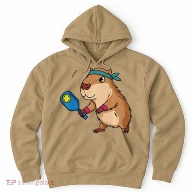 Capybara Funny Pickleball Capybara Pickle Ball Women Hoodie