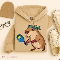 Capybara Funny Pickleball Capybara Pickle Ball Women Hoodie thumb 4