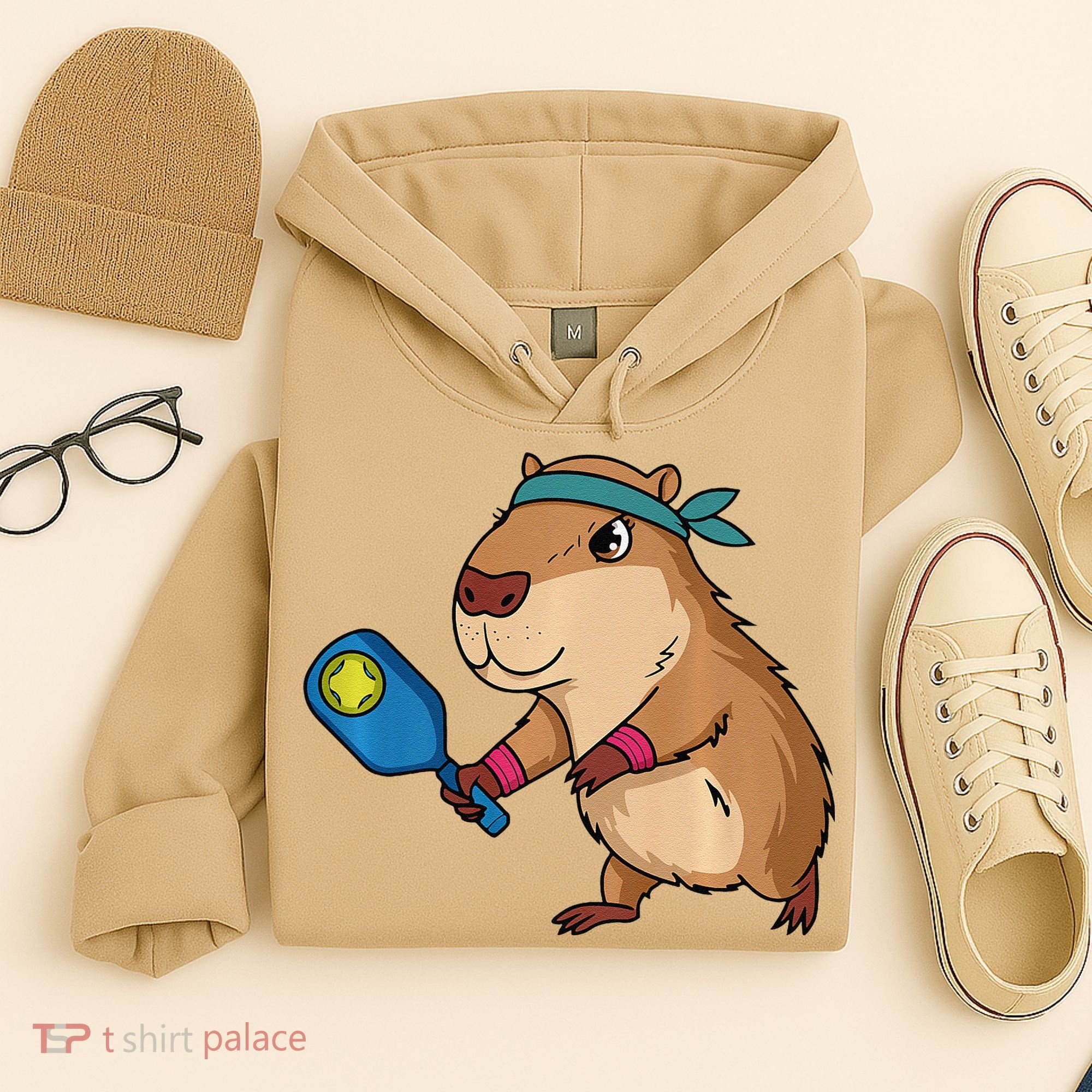 Capybara Funny Pickleball Capybara Pickle Ball Women Hoodie