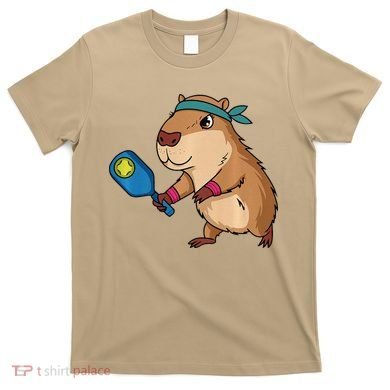 Capybara Funny Pickleball Capybara Pickle Ball Women T-Shirt
