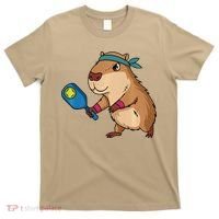 Capybara Funny Pickleball Capybara Pickle Ball Women T-Shirt thumb 0