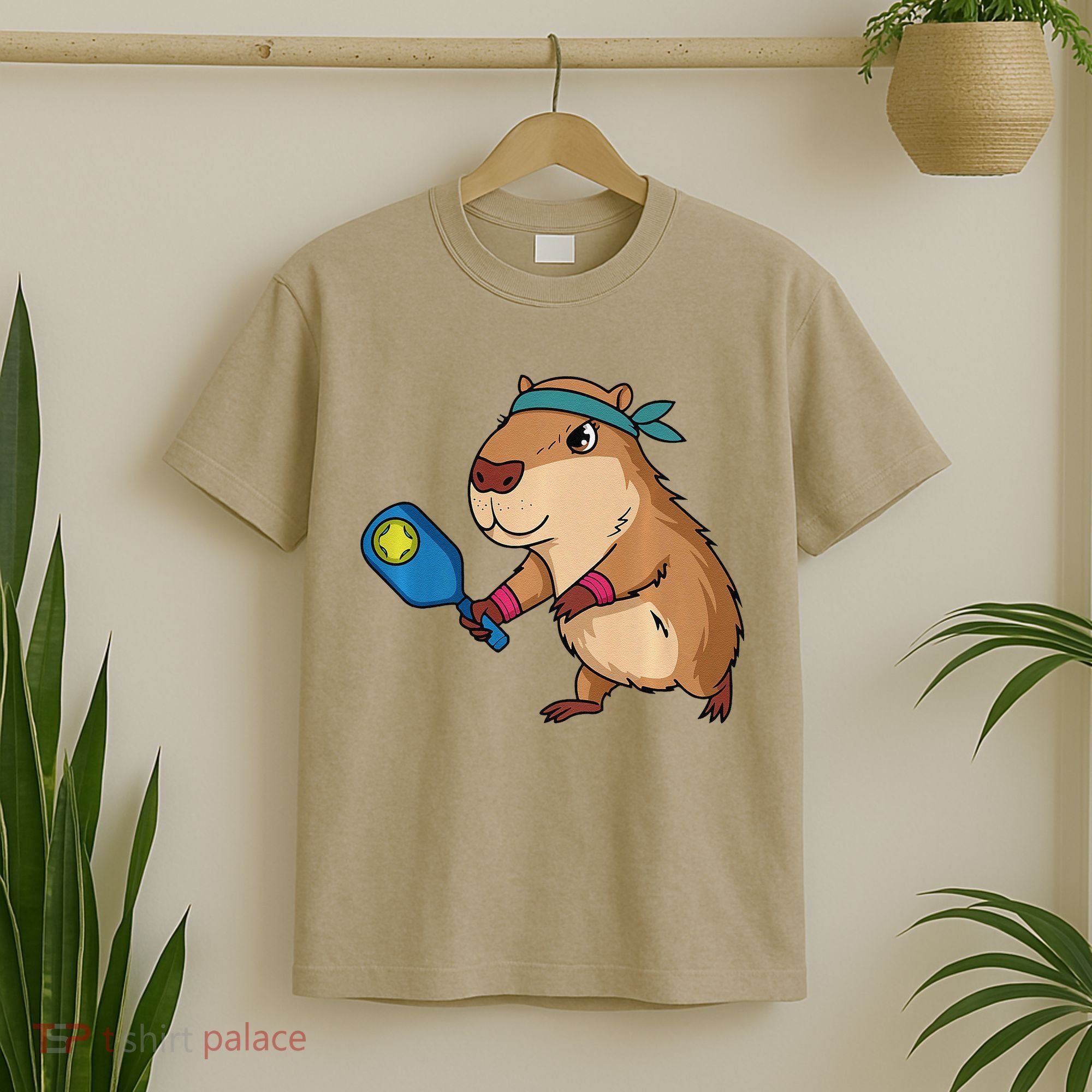 Capybara Funny Pickleball Capybara Pickle Ball Women T-Shirt