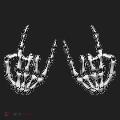 Cool Funny Punk Rock On Skeleton Hands Comfort Colors Boxy T-Shirt