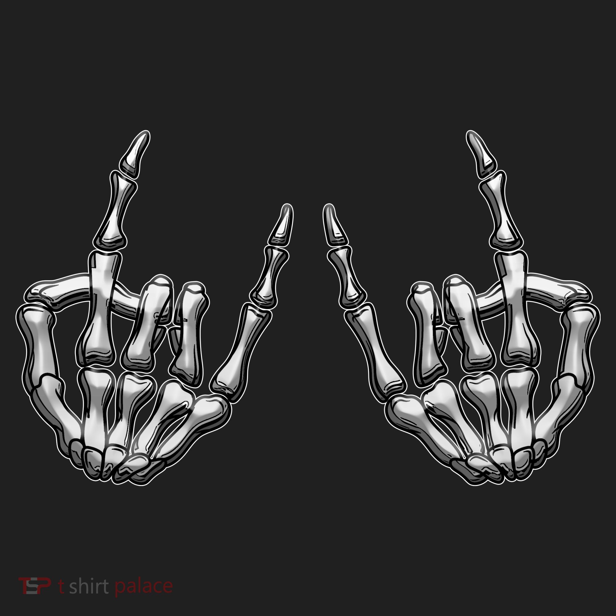 Cool Funny Punk Rock On Skeleton Hands Tumbler
