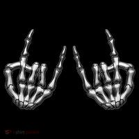 Cool Funny Punk Rock On Skeleton Hands Women's Tank Top thumb 5