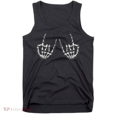 Cool Funny Punk Rock On Skeleton Hands Tank Top