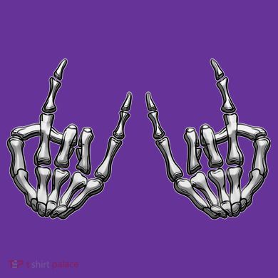 Cool Funny Punk Rock On Skeleton Hands Premium T-Shirt