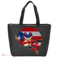 Coqui Frog Playing Guitar Puerto Rico Animal Tote Bag thumb 0