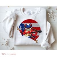 Coqui Frog Playing Guitar Puerto Rico Animal Sweatshirt thumb 2