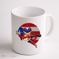 Coqui Frog Playing Guitar Puerto Rico Animal Coffee Mug thumb 1
